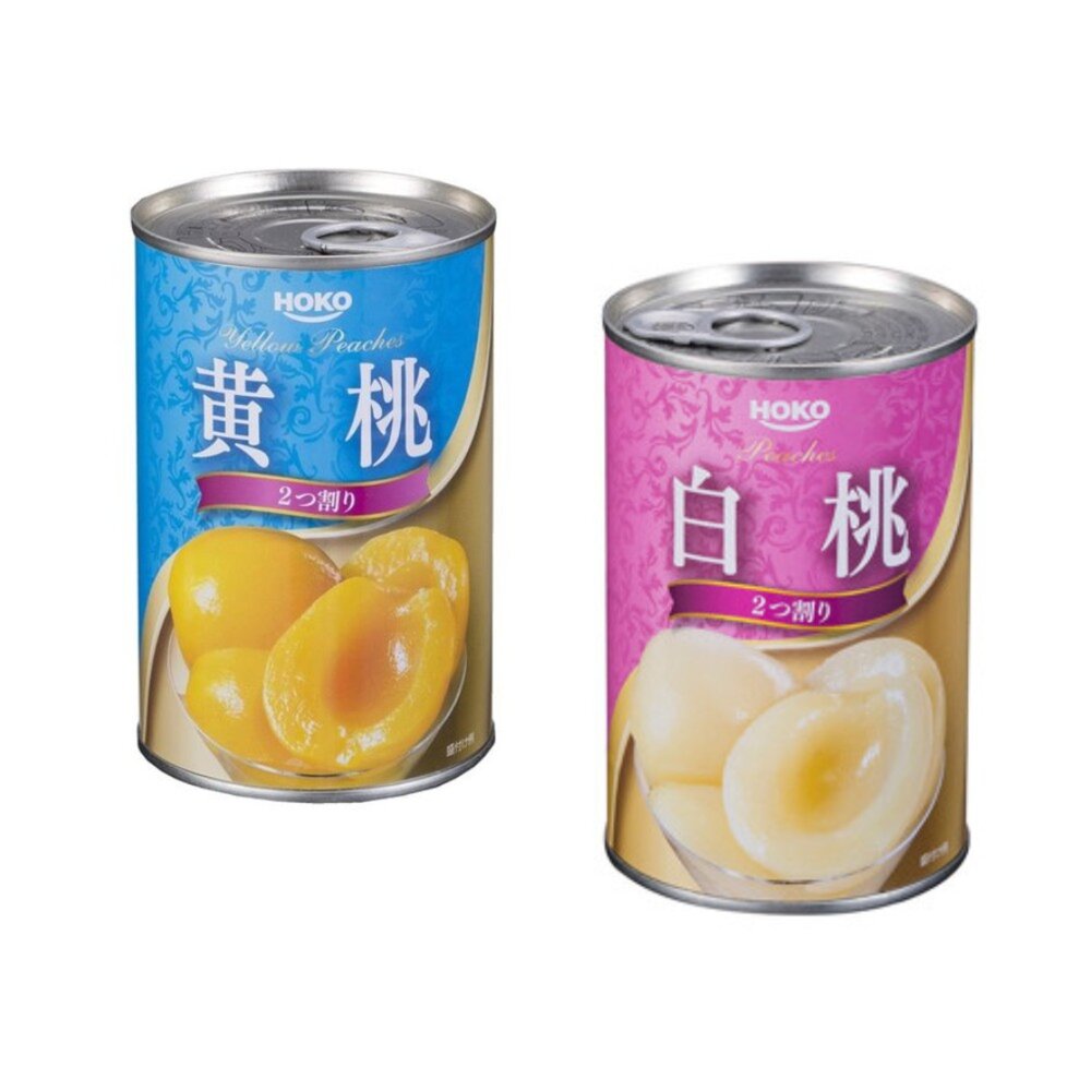 28308492036-日本 HOKO 寶幸 黃桃 水果罐頭 桃子 黃桃罐 水果罐 水蜜桃 即食 蜜桃罐 白桃