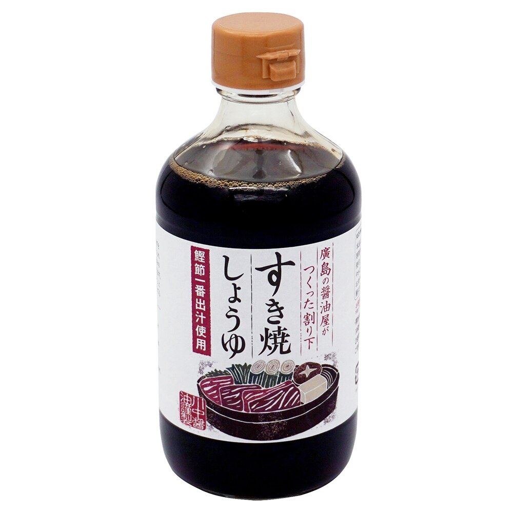 28468106434-日本 川中醬油 壽喜燒醬 壽喜燒醬汁 壽喜燒 400ml 醬料 火鍋湯底 湯頭調味 割下牛肉鍋醬油