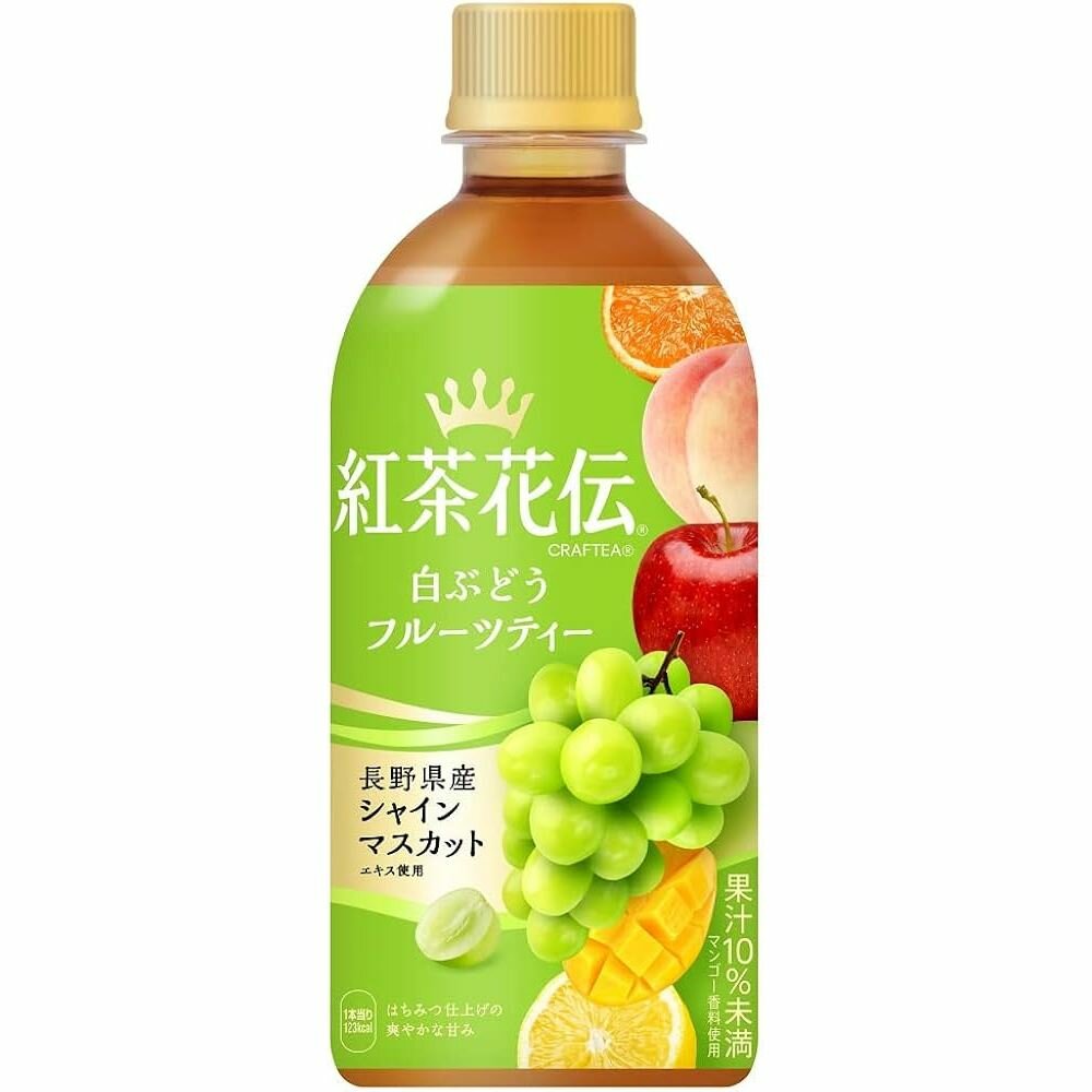 28666039618-日本 可口可樂 紅茶花傳 紅茶花伝 水果茶 白葡萄 葡萄風味 紅茶 果汁感紅茶