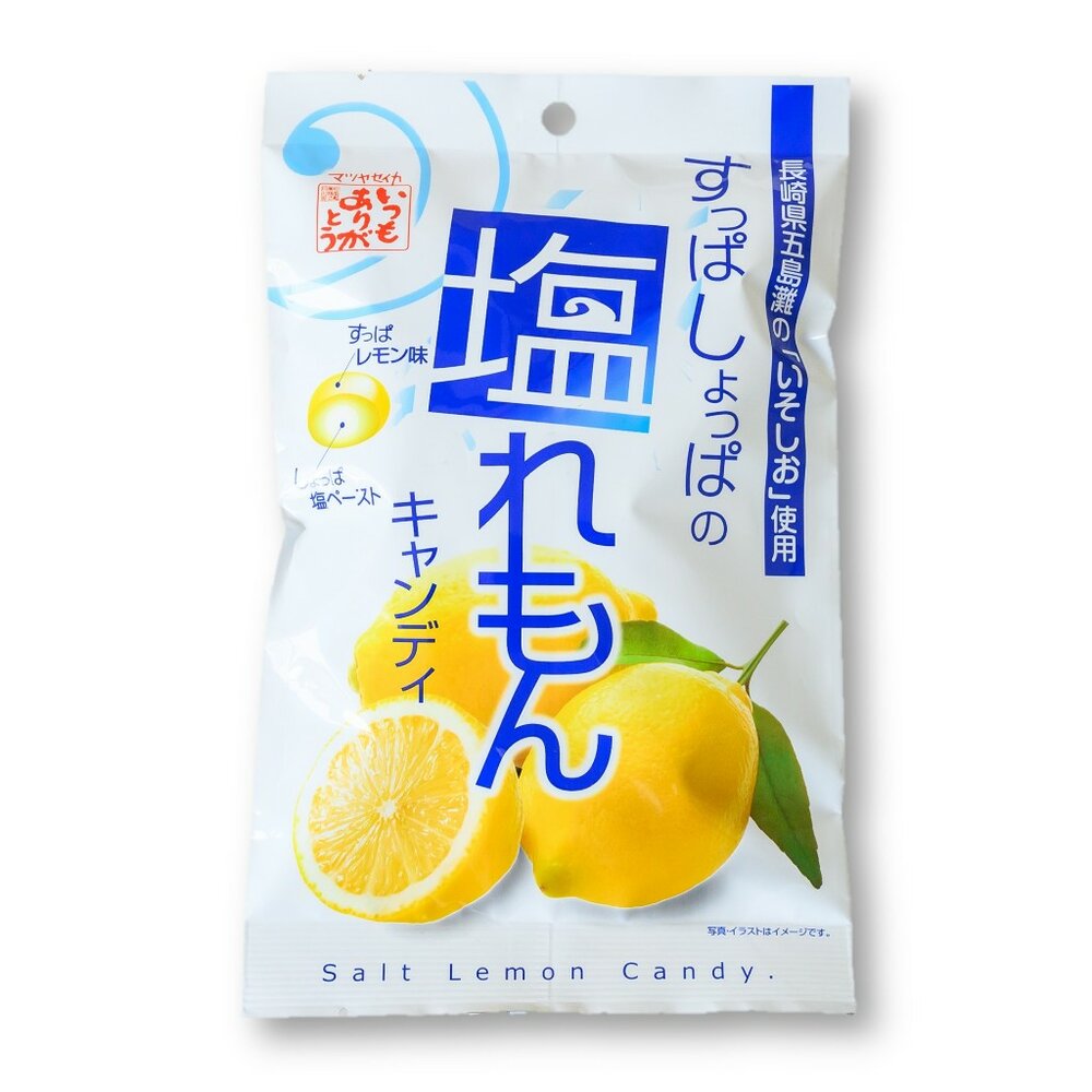 28905012369-日本 松屋製菓 檸檬風味鹽糖 檸檬鹽糖 鹽糖 檸檬風味 檸檬塩糖 塩糖 松屋鹽糖