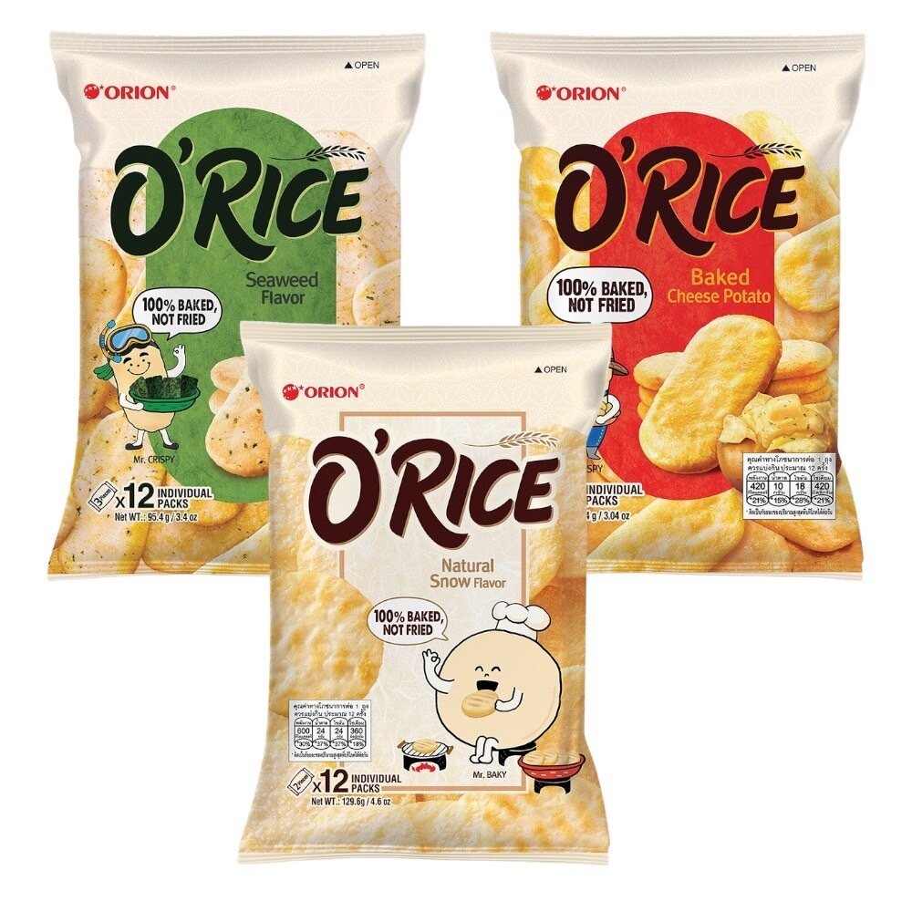 28910380473-韓國 好麗友 O'RICE米餅 起司馬鈴薯口味 海苔口味 原味 仙貝 米餅