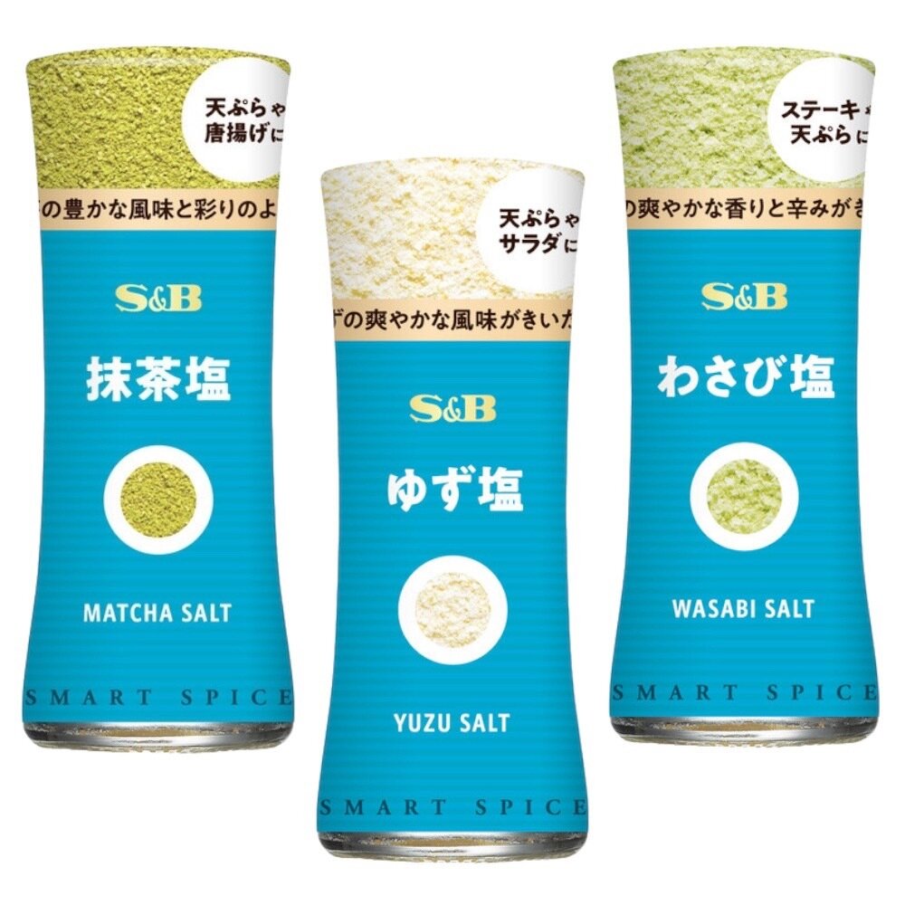28954111526-日本 S&B 愛思必 抹茶鹽 鹽 山葵鹽 柚子鹽 SB調味鹽 日本調味鹽 調味品 SB 白胡椒
