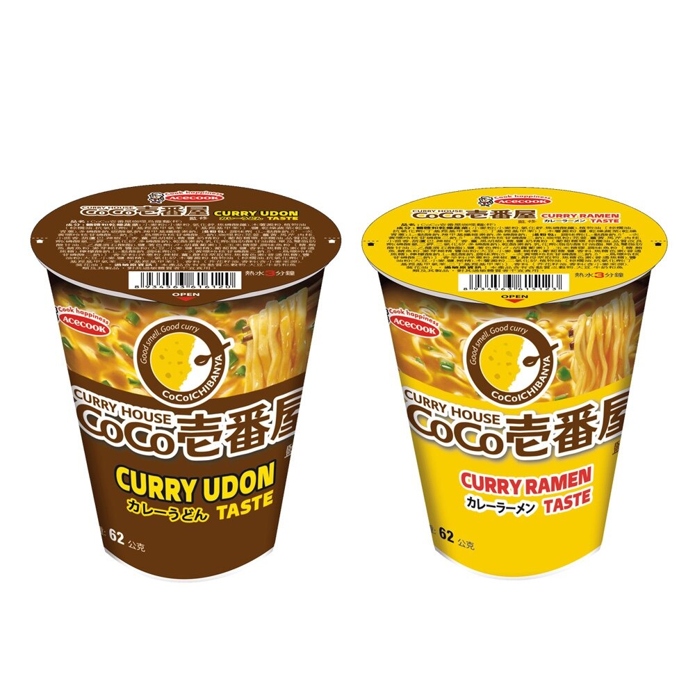 29019222043-日本品牌 ACECOOK 壹番屋 CoCo 杯麵 泡麵 咖哩杯麵 咖哩烏龍麵 壹番屋泡麵