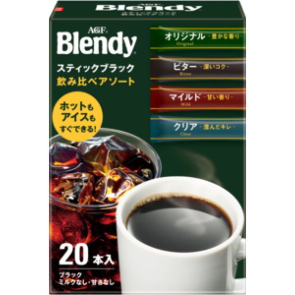 29024858963-日本 AGF Blendy 4種綜合黑咖啡 黑咖啡 咖啡 即溶咖啡 即溶咖啡粉 沖泡 綜合黑咖啡