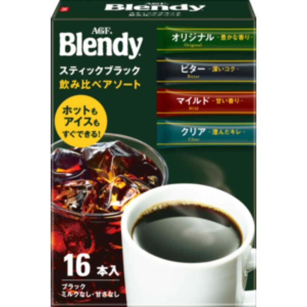 29024858963-日本 AGF Blendy 4種綜合黑咖啡 黑咖啡 咖啡 即溶咖啡 即溶咖啡粉 沖泡 綜合黑咖啡