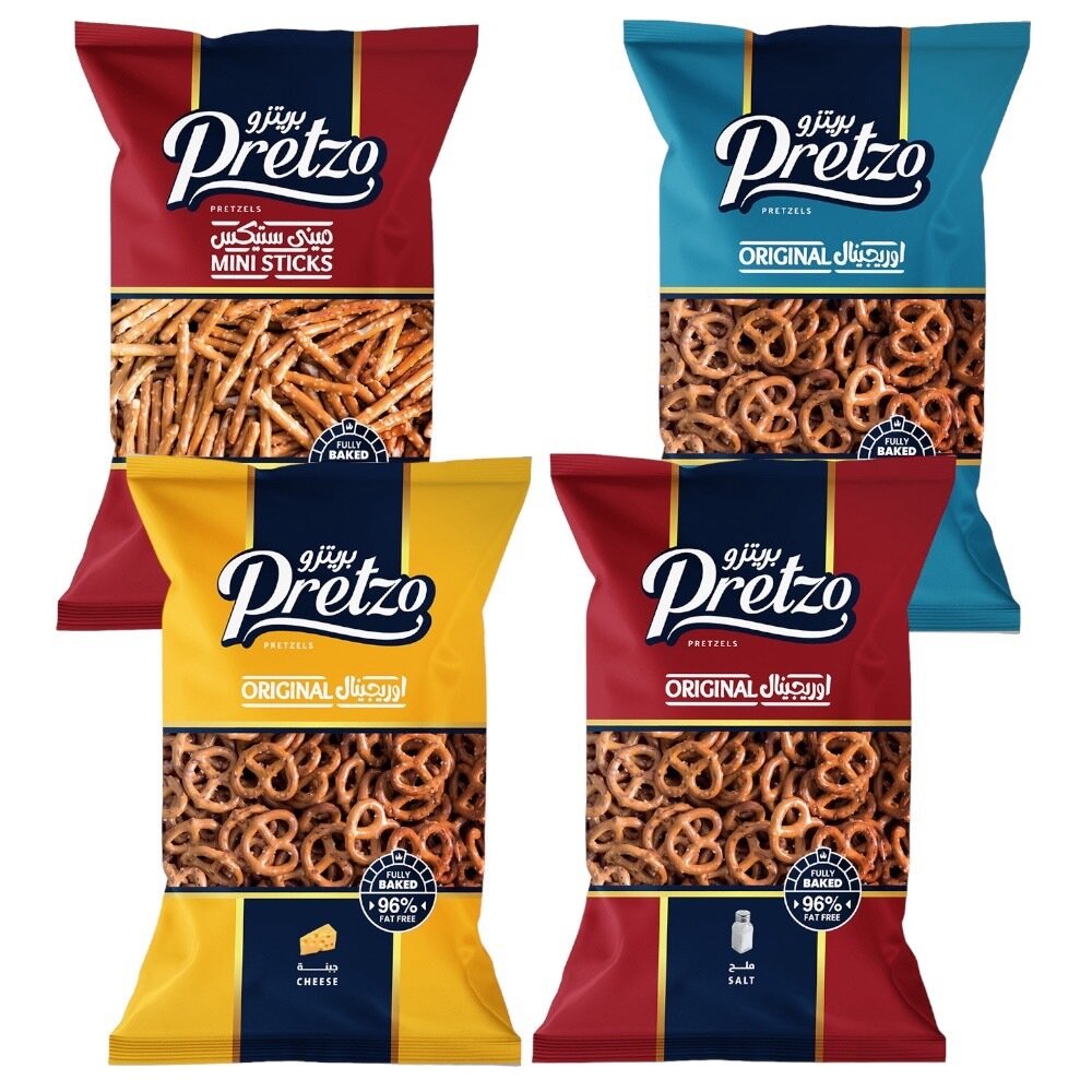 29155473942-埃及 Pretzo 不囉嗦 蝴蝶餅 迷你鹽味棒 番茄風味 經典風味 起司風味 蝴蝶餅乾