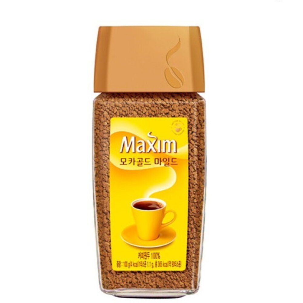 29503424303-韓國 麥心 Maxim 摩卡原味咖啡 咖啡粉 即溶咖啡 摩卡 黑咖啡 罐裝 咖啡 沖泡咖啡 黃金