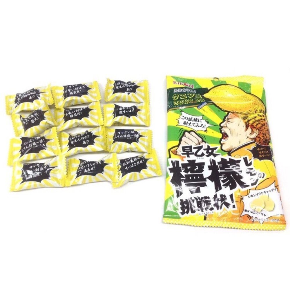 日本 理本 RIBON 挑戰狀夾心軟糖 道明寺梅子挑戰 早乙女檸檬挑戰 二階堂睡魔挑戰 薄荷-圖片-3