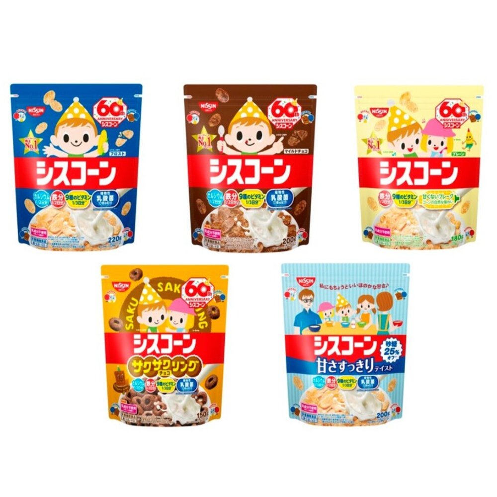 3241918271-日本 日清 nissin 玉米片 巧克力 圈圈餅 香蕉 早餐玉米片 原味 可可脆片 糖霜玉米脆片