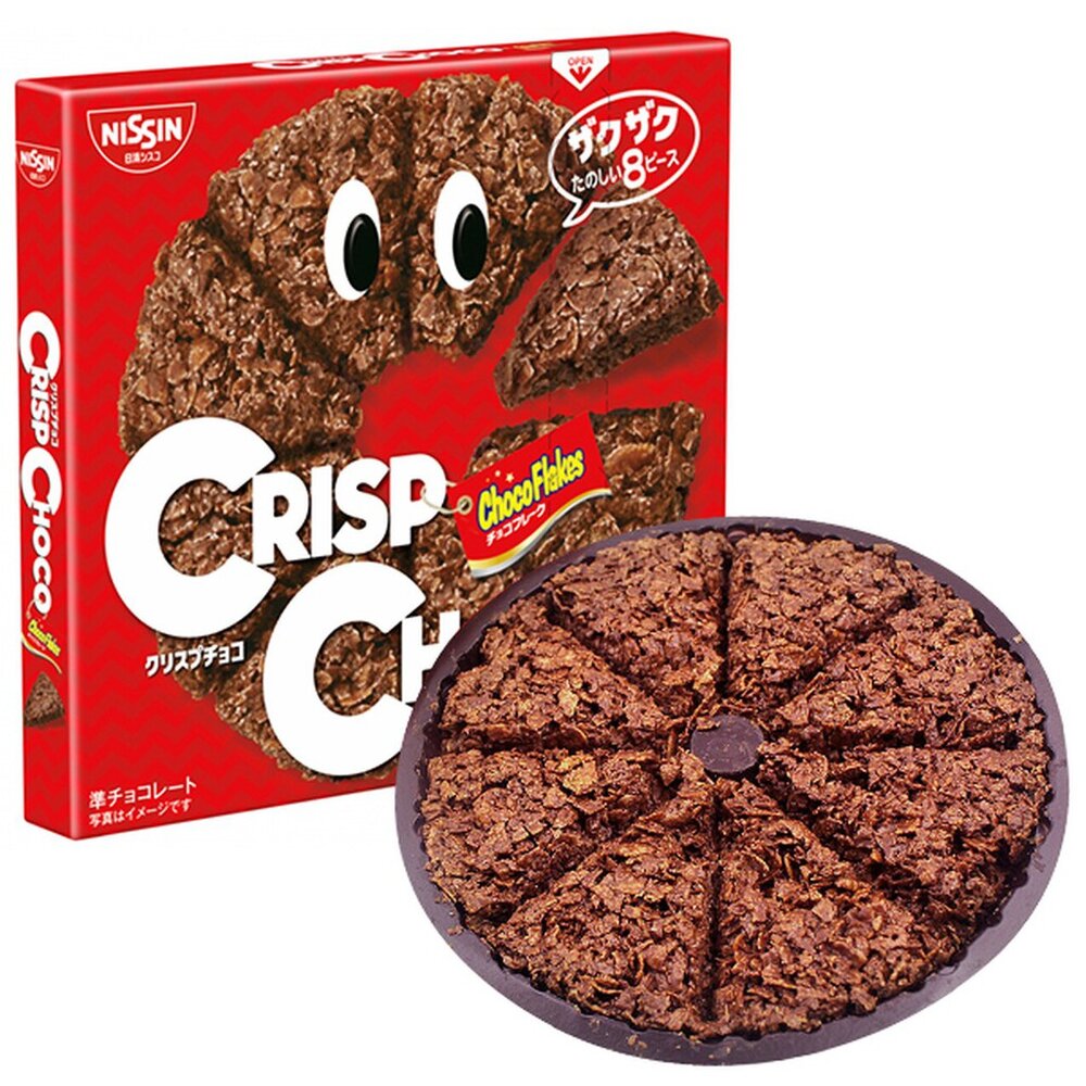日本 日清 Nissin CrispChoco 巧克力風味脆餅 牛奶巧克力風味 脆片榛果可可味 餅乾 朱古力 雙重脆餅-圖片-3