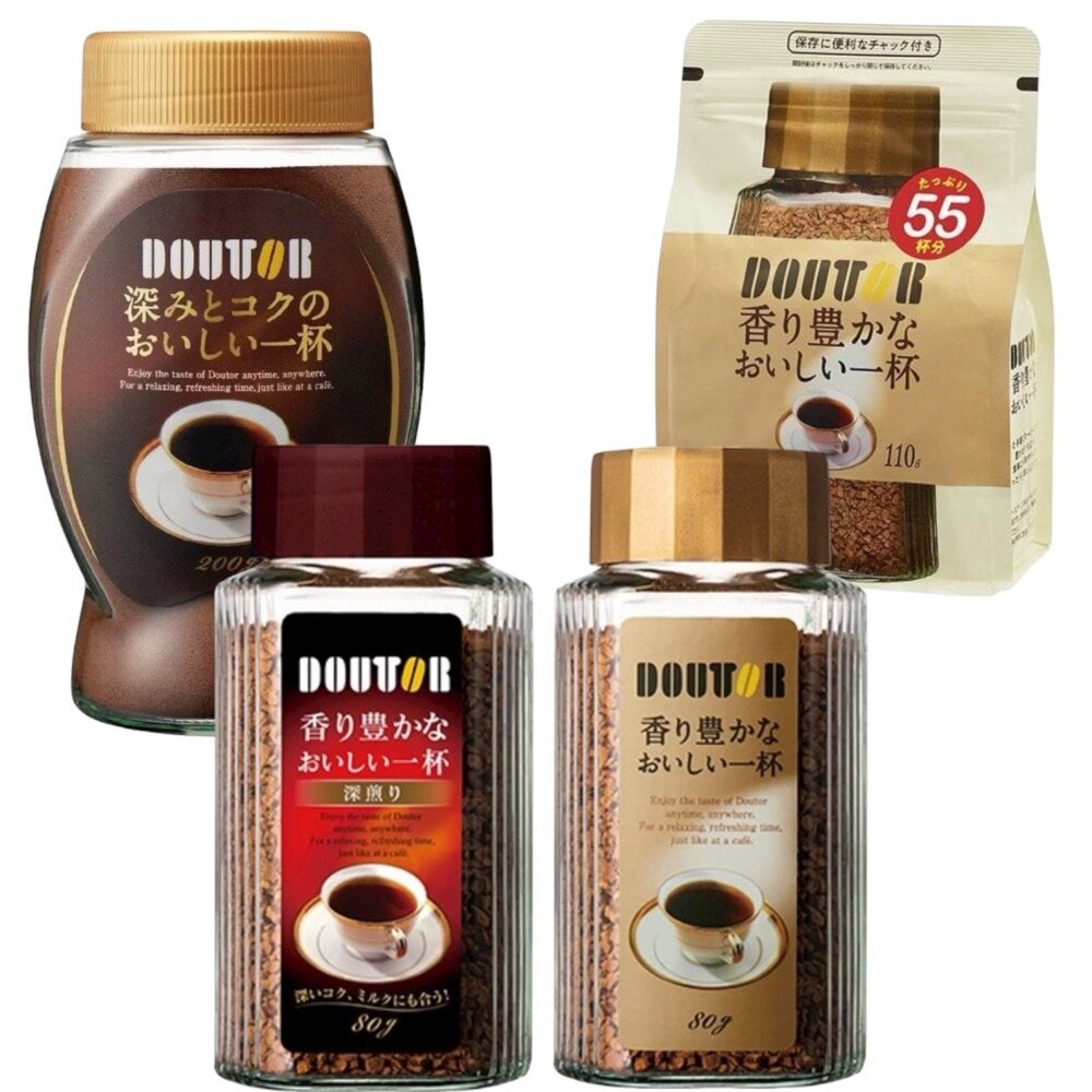 3854276498-日本羅多倫 DOUTOR 即溶咖啡 本格咖啡 經典咖啡 沖泡咖啡 咖啡粉 日本咖啡