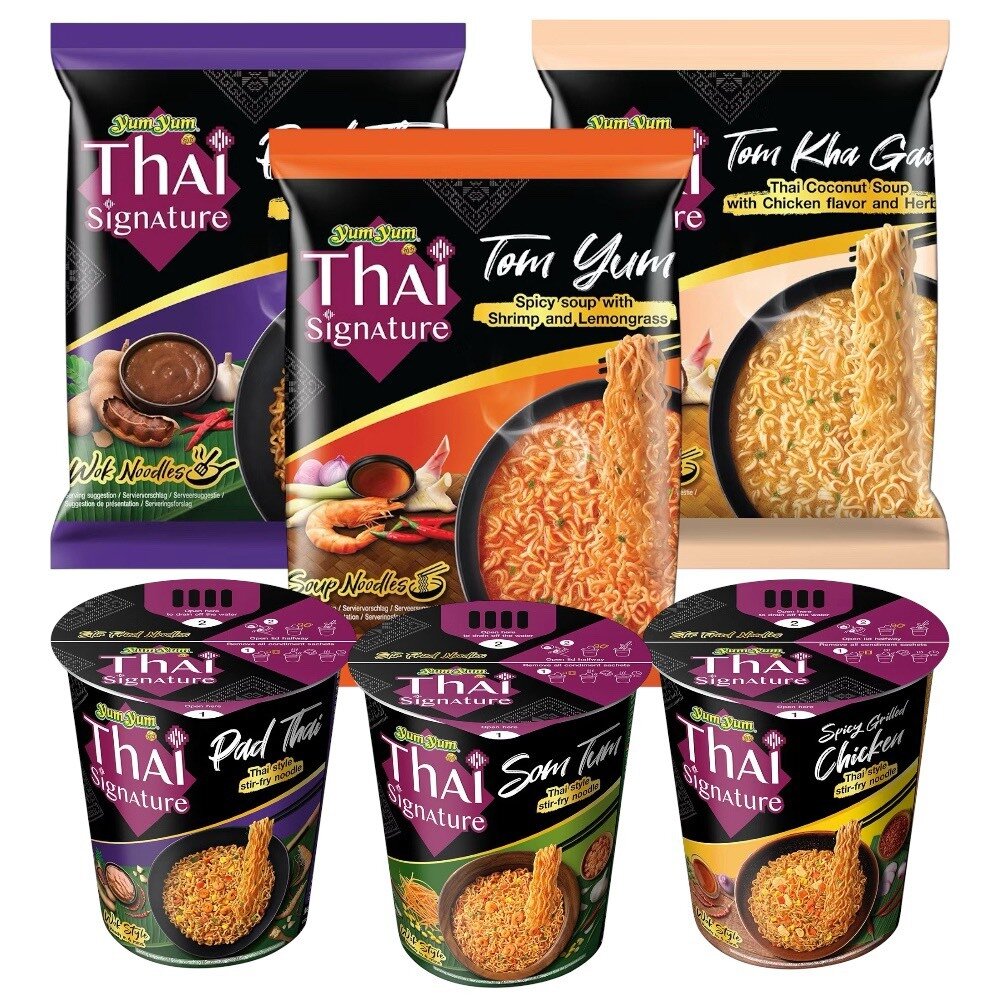 40801259695-泰國 Yum Yum 養養 泡麵 杯麵 椰汁雞湯風味 青木瓜沙拉風味 酸辣蝦風味 泰式 炒麵