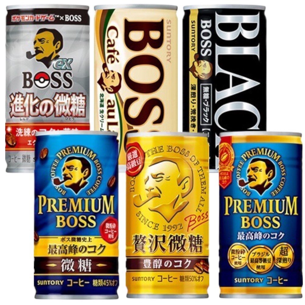 41300209605-日本 三得利 SUNTORY BOSS咖啡 易開罐 日本咖啡 即飲咖啡 最高峰咖啡 彩虹咖啡 拿鐵 黑咖啡