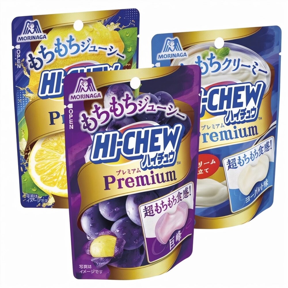 41650783351-日本 森永 Morinaga HI-CHEW 嗨啾軟糖 軟糖 優格風味 乳酸 葡萄風味 水果風味 檸檬味