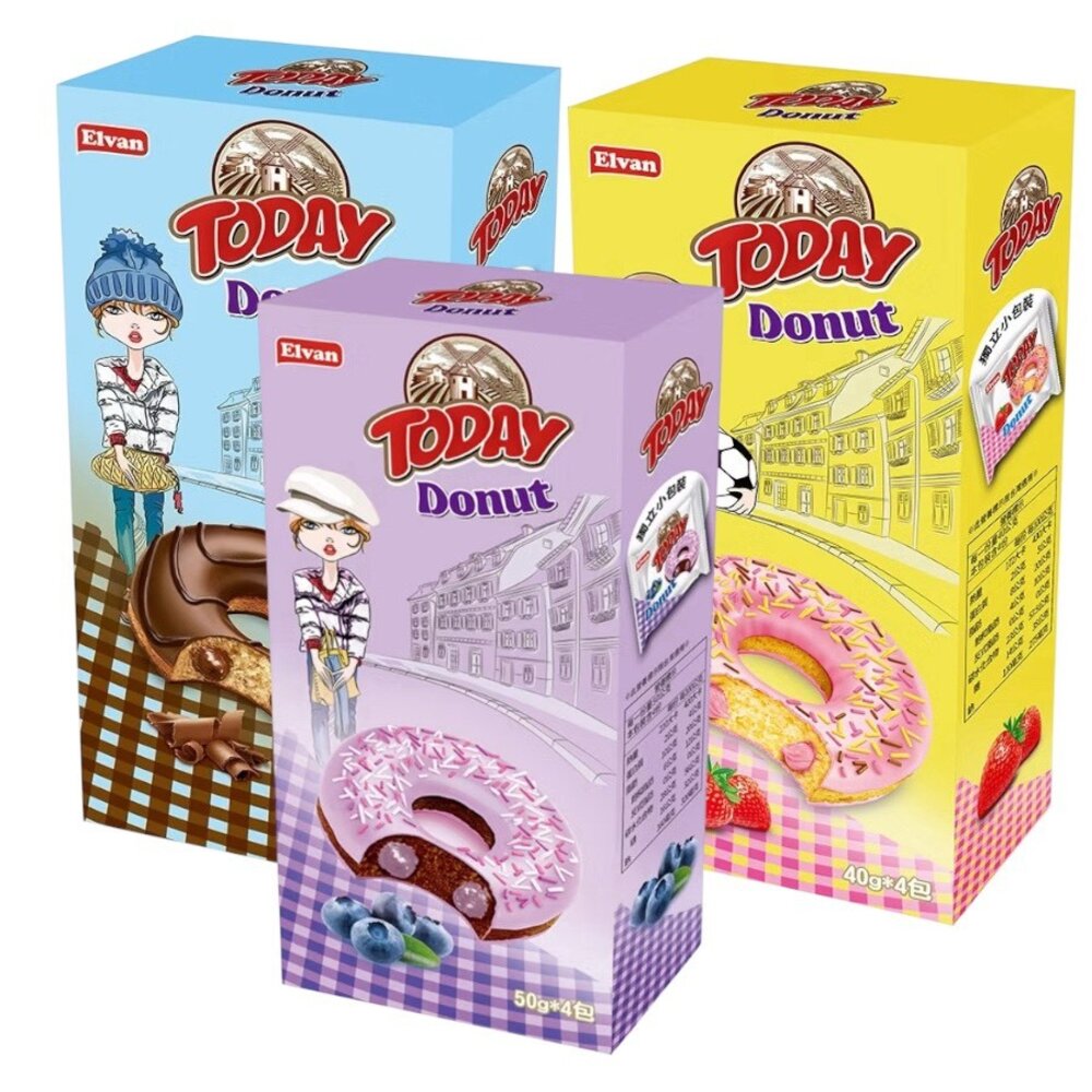 42001168356-土耳其 TODAY 甜甜圈 草莓風味 藍莓風味 可可風味 點心 蛋糕