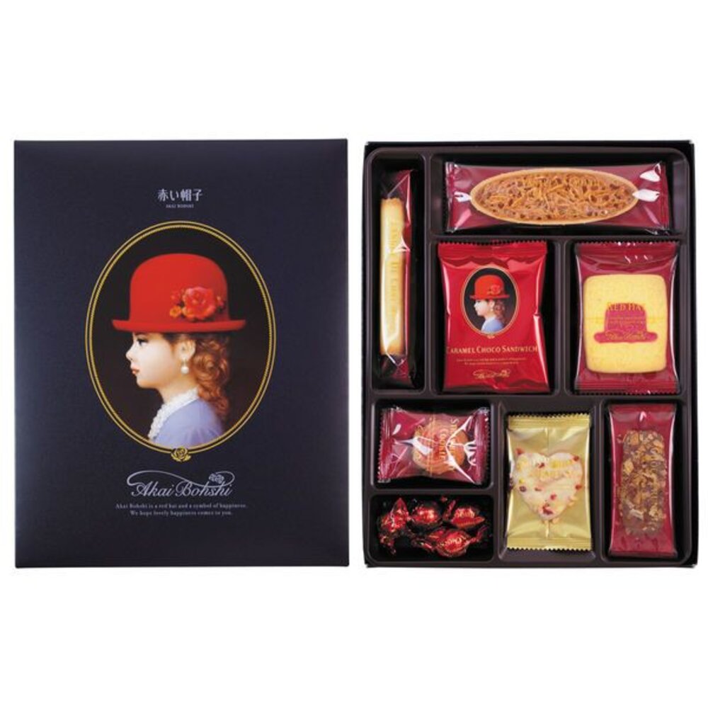日本 Kukkia 紅帽子 禮盒 送禮 高帽子 綜合餅乾 餅乾 紅帽子禮盒 法蘭 曲奇餅-圖片-2