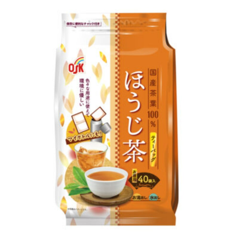 43912297702-*貪吃熊*日本 OSK 德用 國產 焙茶 茶包 沖泡茶包 日本德用焙茶 綠茶