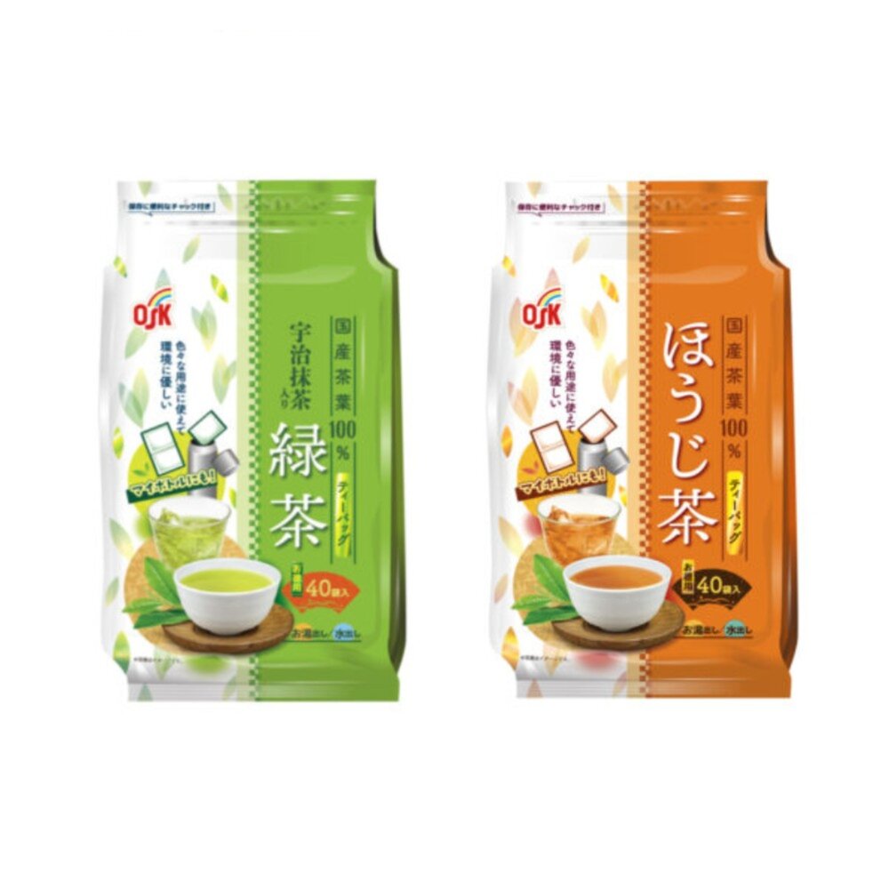 43912297702-*貪吃熊*日本 OSK 德用 國產 焙茶 茶包 沖泡茶包 日本德用焙茶 綠茶 宇治抹茶 抹茶