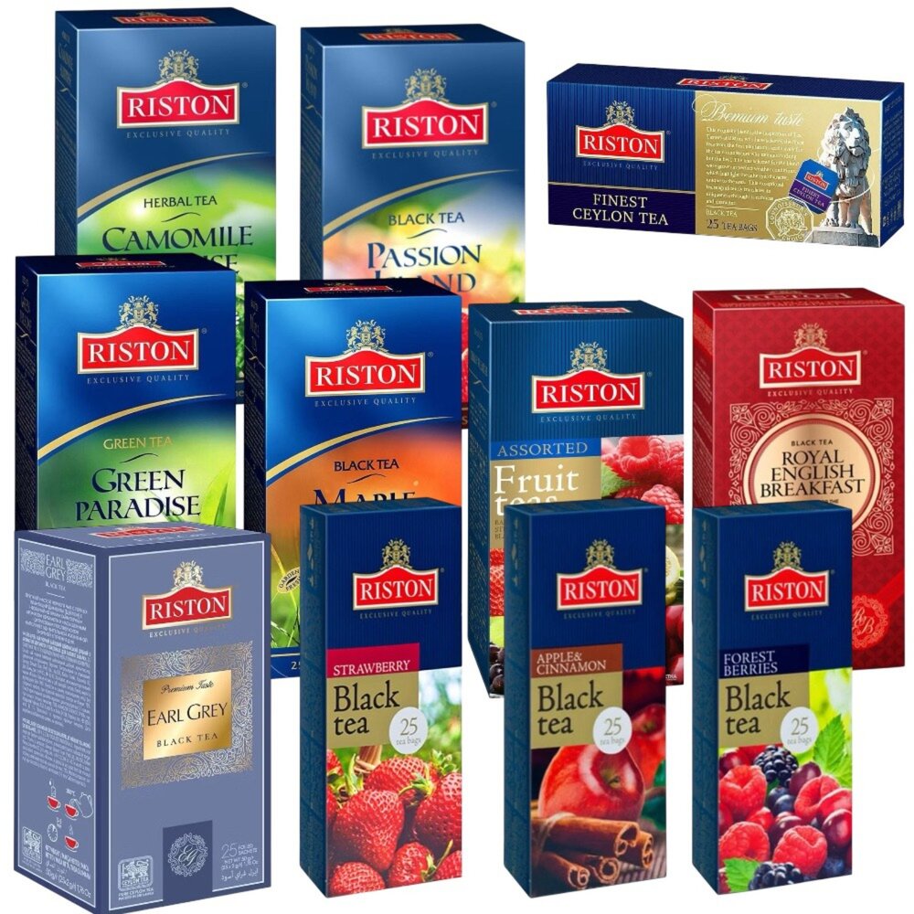歐洲 瑞斯頓 RISTON 斯里蘭卡精選茶品 早餐茶 紅茶 伯爵茶 莓果茶 水果茶 茶包 沖泡茶包-圖片-1