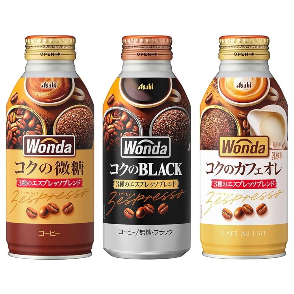 4514603445817-日本 Asahi 朝日 Wonda 咖啡 即飲咖啡 黑咖啡 咖啡歐蕾