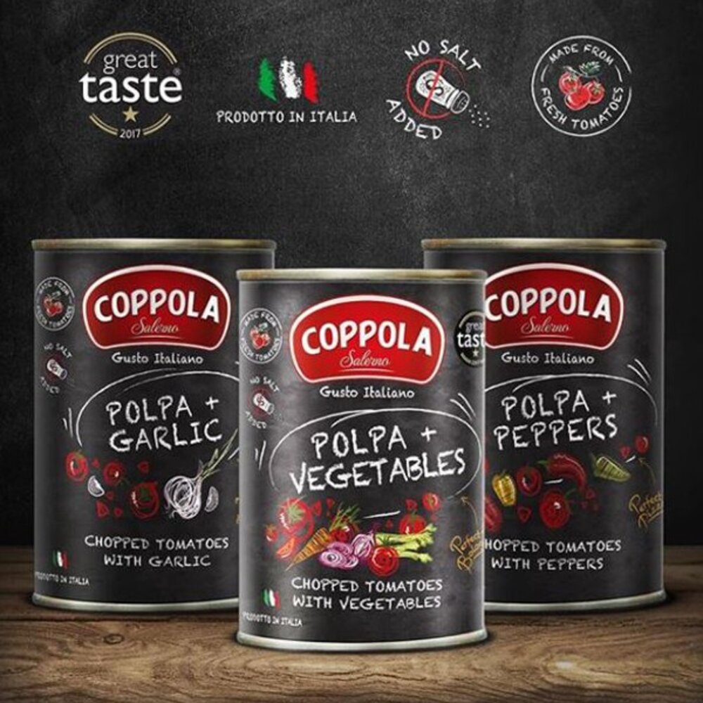 4828637307-義大利 Coppola 柯波拉 番茄基底醬 無鹽 切丁番茄 番茄醬 義大利番茄醬 低卡 低醣