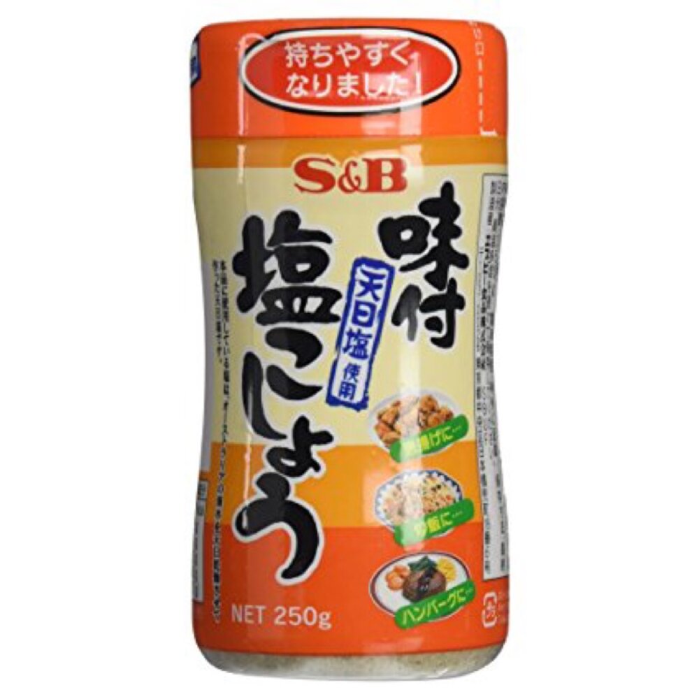 日本 S&B 味付 胡椒鹽 調味料粉 胡椒塩 胡椒粉 250g 110g 天日鹽 罐裝-圖片-2