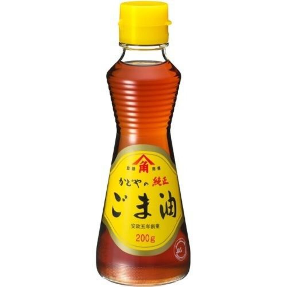 4901458002065-日本 角屋 Kadoya 純正 芝麻油 金印 純芝麻油