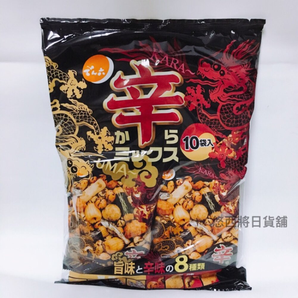 4901930126104-日本 北海道 傳六 天六 辛辣 綜合豆菓子 米菓 日本米菓 綜合米菓 什錦米菓 辛果子