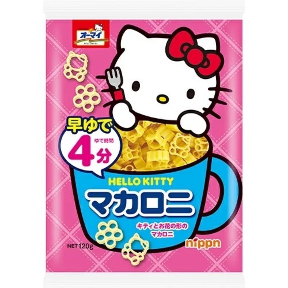 4902170251731-日本 NIPPN HELLO KITTY 造型通心麵 KITTY麵 kitty麵 義大利麵