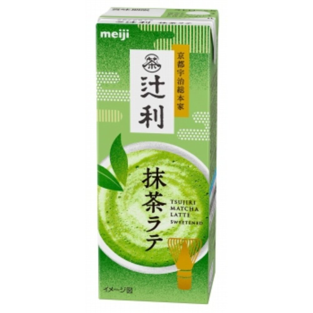 49027050-日本 明治 京都 宇治總本家 辻利 抹茶拿鐵 飲料 抹茶牛奶 宇治抹茶