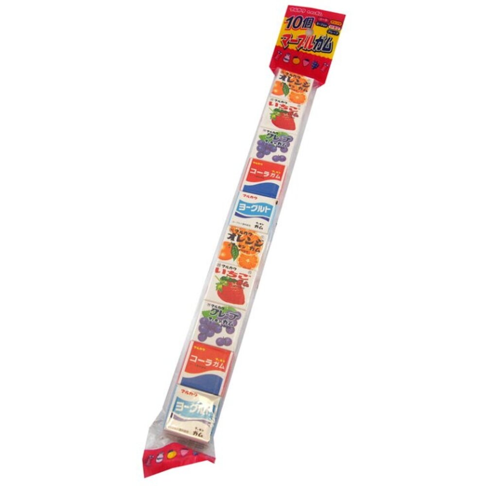 4902747-日本 丸川 彩球口香糖 泡泡糖 水果 口香糖 古早味 懷舊 球型