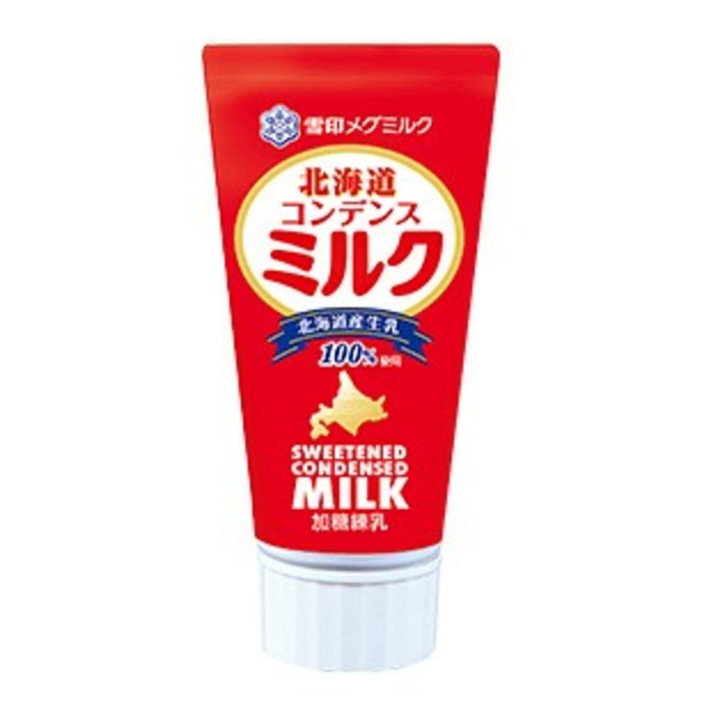 49103243-日本 雪印乳業 香濃管狀煉乳 130g   剉冰 銀絲卷 甜點 茶飲 水果 煉乳草莓