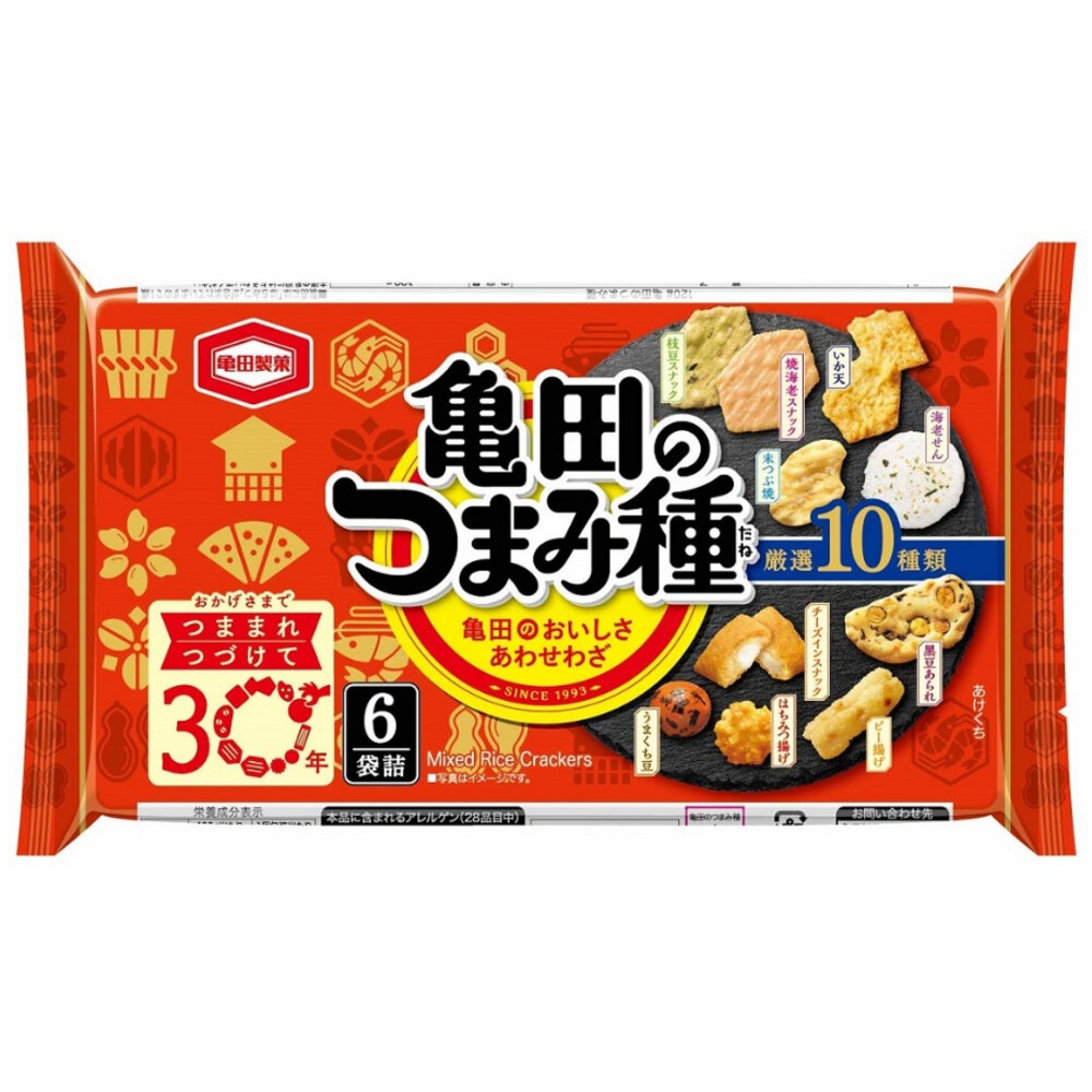 6106672-日本 龜田製菓 龜田 什錦綜合米果 10種 8種夏日 豆菓子 豆果子 什錦豆