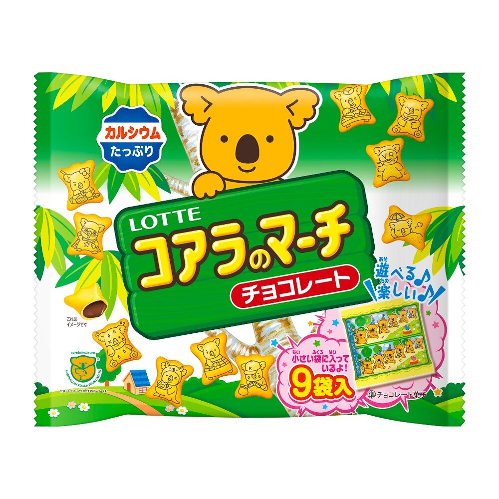 728347077-日本 樂天 LOTTE小熊餅乾 家庭號 小熊夾心餅乾 巧克力風味 夾心餅乾 可可