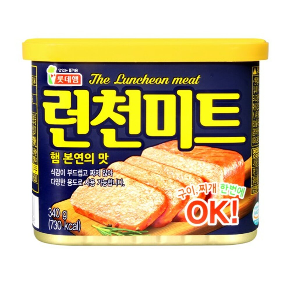 7370842851-韓國 樂天 LOTTE 韓式火腿罐頭 午餐肉 肉罐頭 韓式肉醬罐 火腿肉 部隊鍋 韓國火腿 韓國肉罐