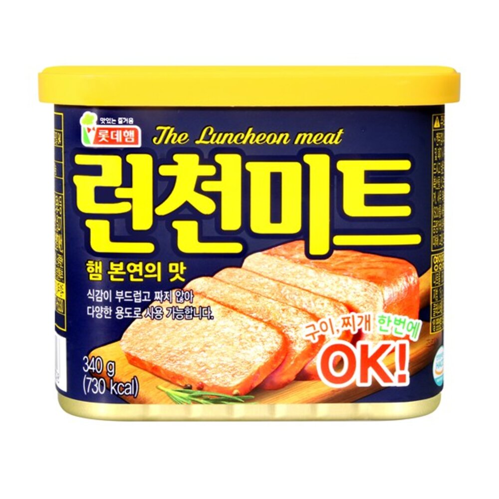 7370842851-韓國 樂天 LOTTE 韓式火腿罐頭 午餐肉 肉罐頭 韓式肉醬罐 火腿肉 部隊鍋 韓國火腿 韓國肉罐