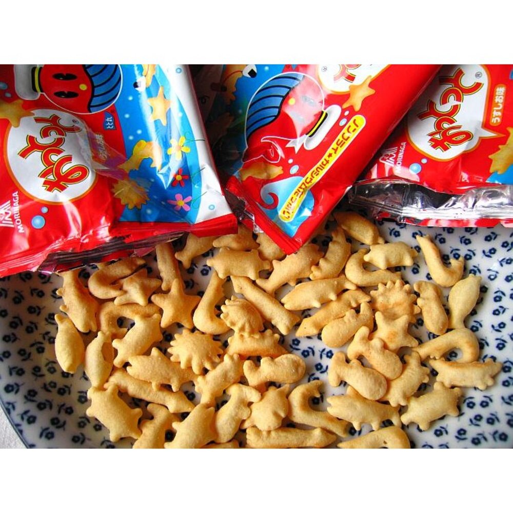 日本森永 超人氣 海洋 小魚餅乾 薄鹽口味 小魚餅 海洋餅 日本小魚餅-圖片-1
