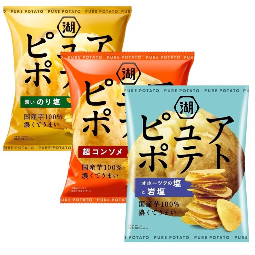 9119392062-日本 湖池屋 PurePotato 厚切 富良 薯片 奶油洋芋片 洋芋片 馬鈴薯薯片