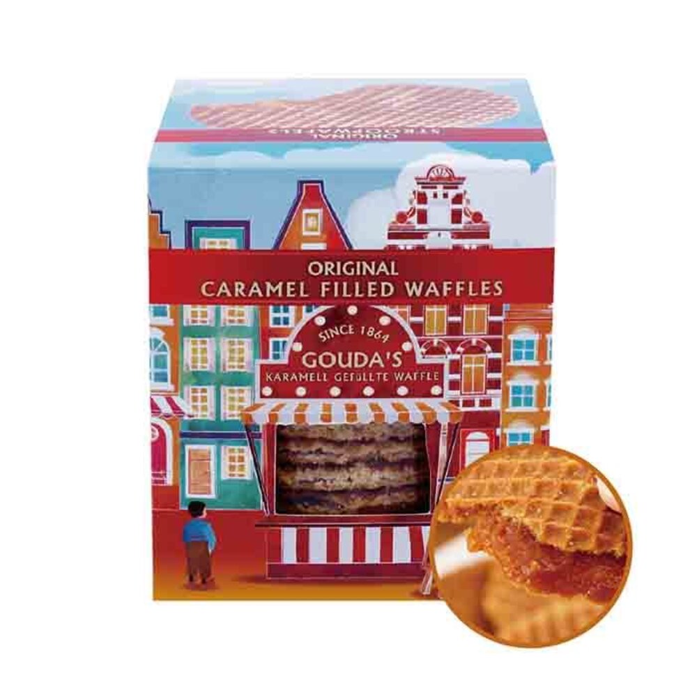 荷蘭 高達 Gouda’s 荷蘭傳統糖漿煎餅 荷式焦糖煎餅 高達脆餅 高達煎餅 荷蘭焦糖餅乾 七七老大-圖片-1