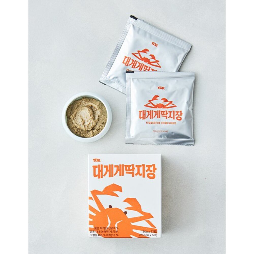 韓國 松葉蟹 即食蟹膏 蟹膏罐 蟹膏 蟹肉 辣味蟹膏 螃蟹 飯小偷 蟹醬 蟹黃 韓國蟹膏 拌飯 即食包-圖片-2