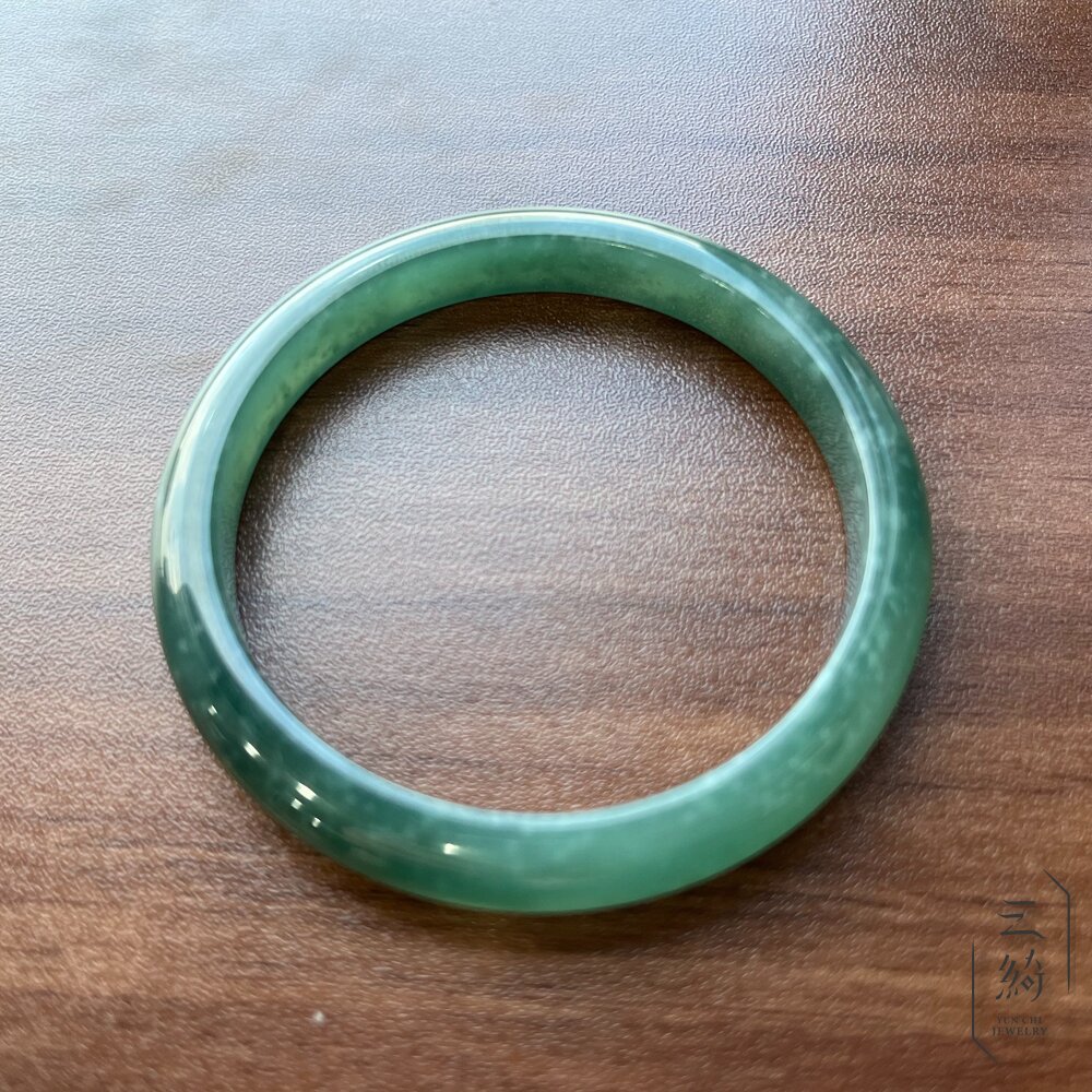 天然A貨翡翠。瓜地馬拉 冰種藍水手鐲 / 57.1 /18.1圍 封面照片