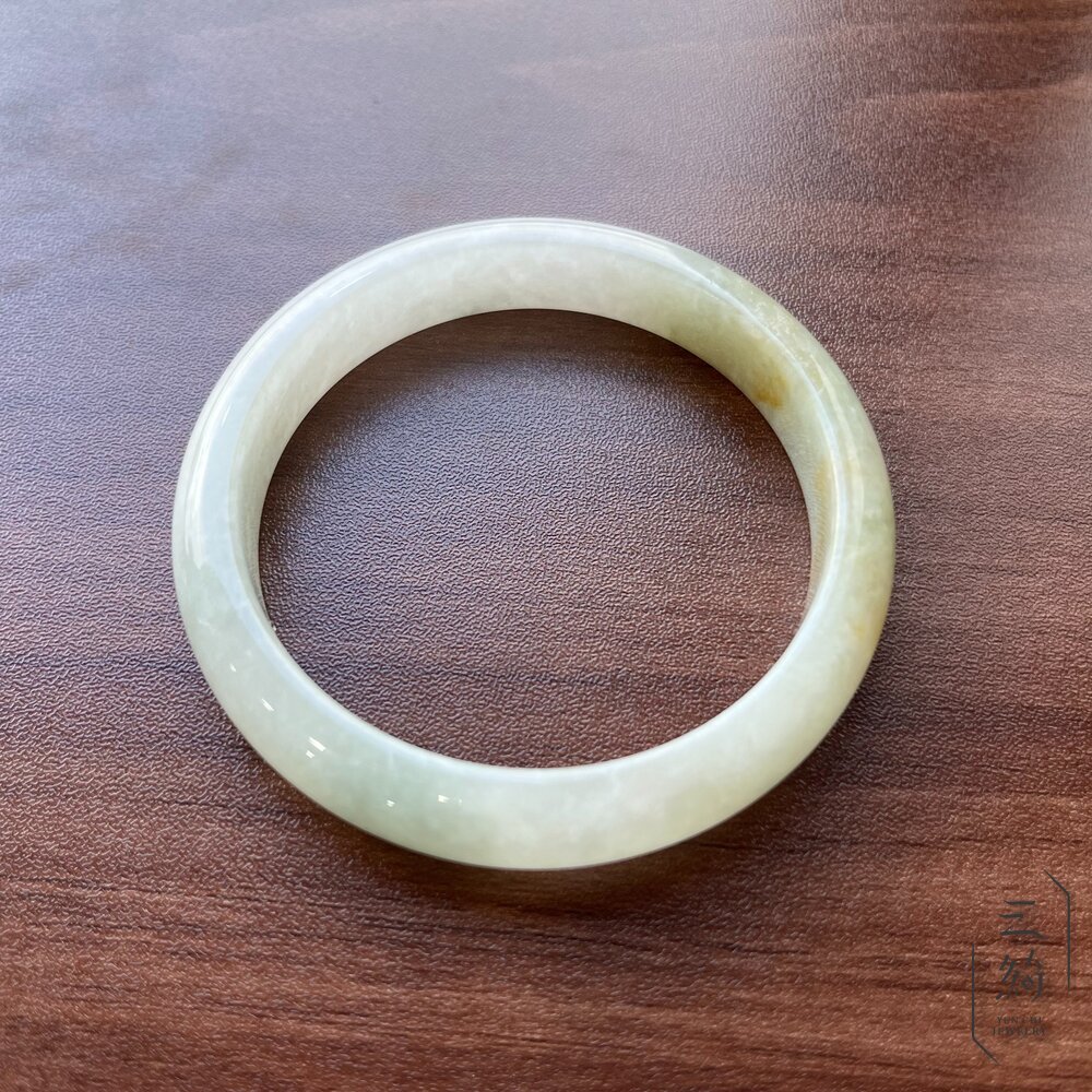 天然緬甸A貨翡翠。冰種黃加綠雙彩手鐲 / 59.9 /19.0圍 封面照片