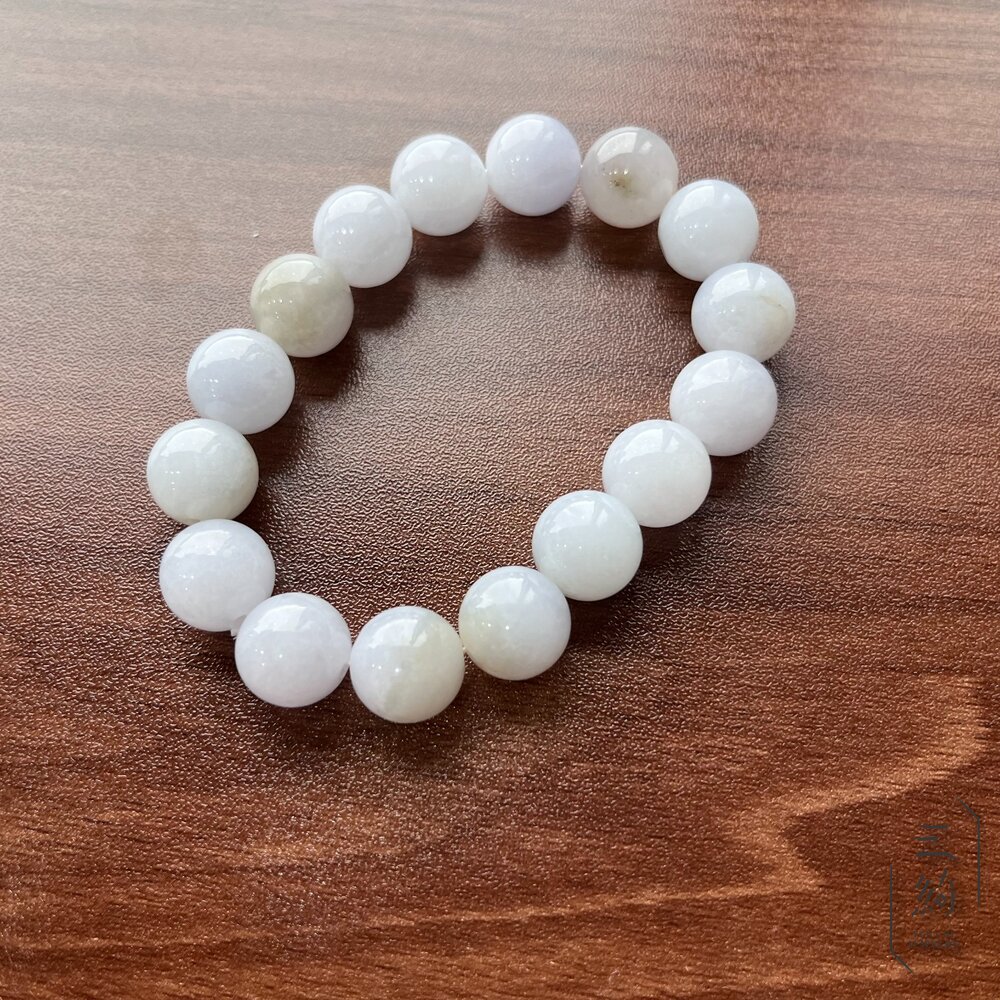 天然緬甸A貨翡翠 紫羅蘭 灑金 收藏款 手串 13mm 封面照片