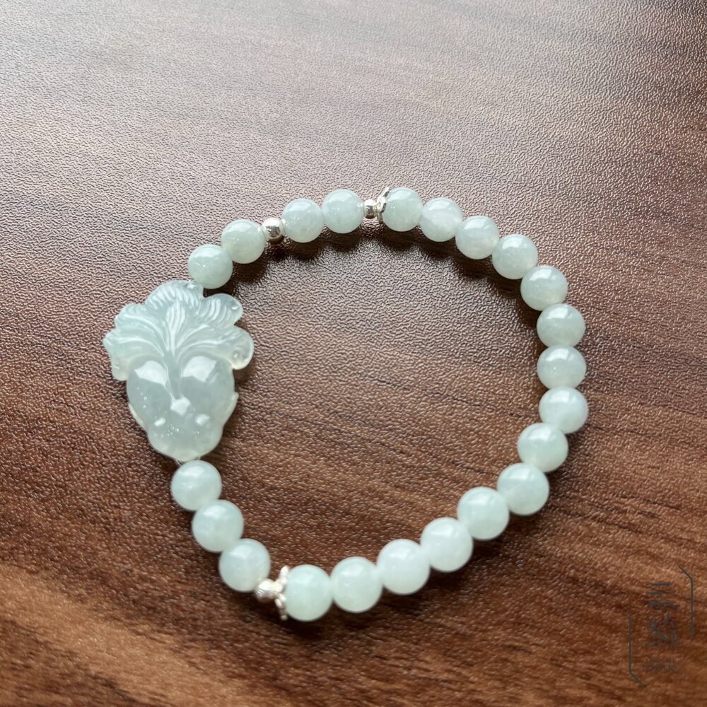 翡翠。獨家手作系列 冰種 金魚 鳶飛魚躍 設計款 手串 6mm 封面照片