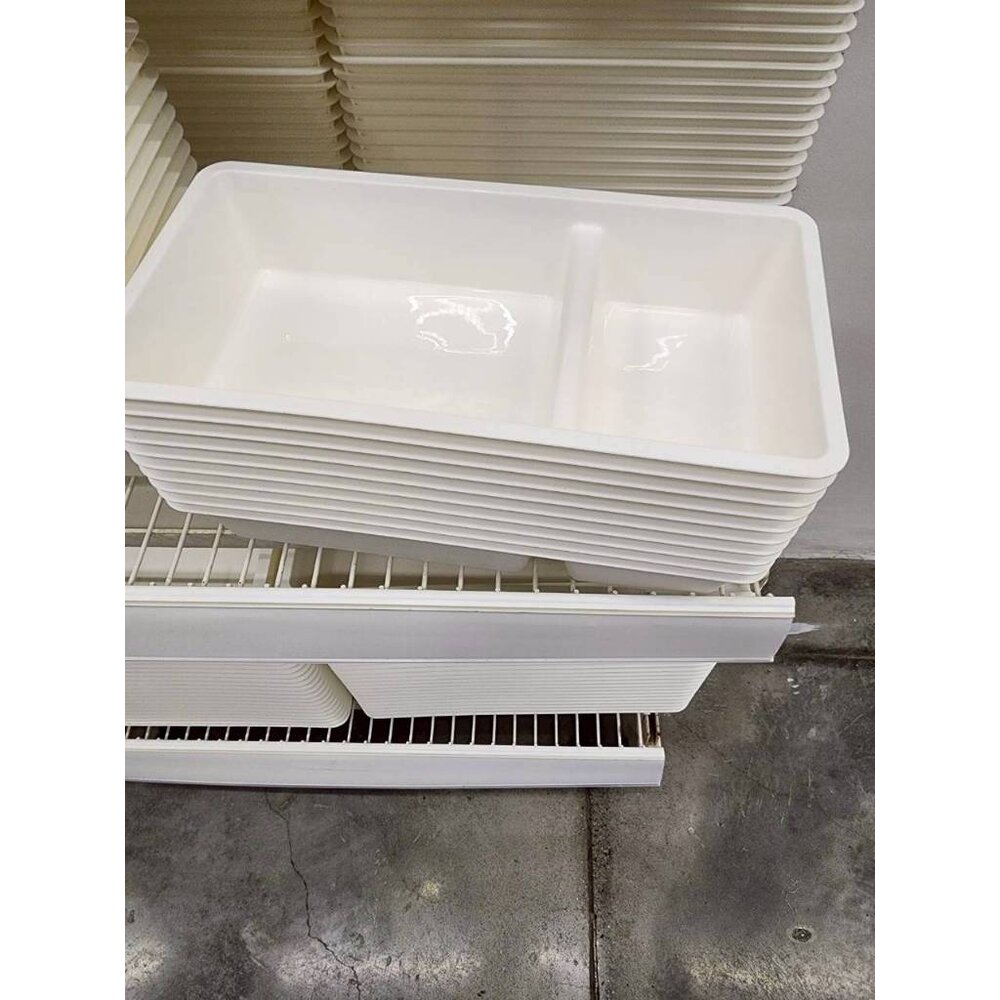 10270402-IKEA BILLINGEN 雙格收納盒 廚房整理盒 餐具收納盒 抽屜整理箱 多用途置物盒 白色 分類收納