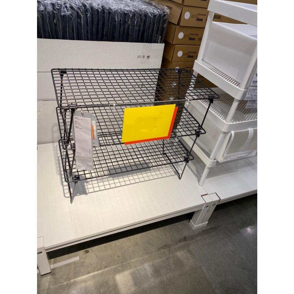 11870400974-IKEA GREJIG 鐵質鞋架 可推疊收納 門口鞋架
