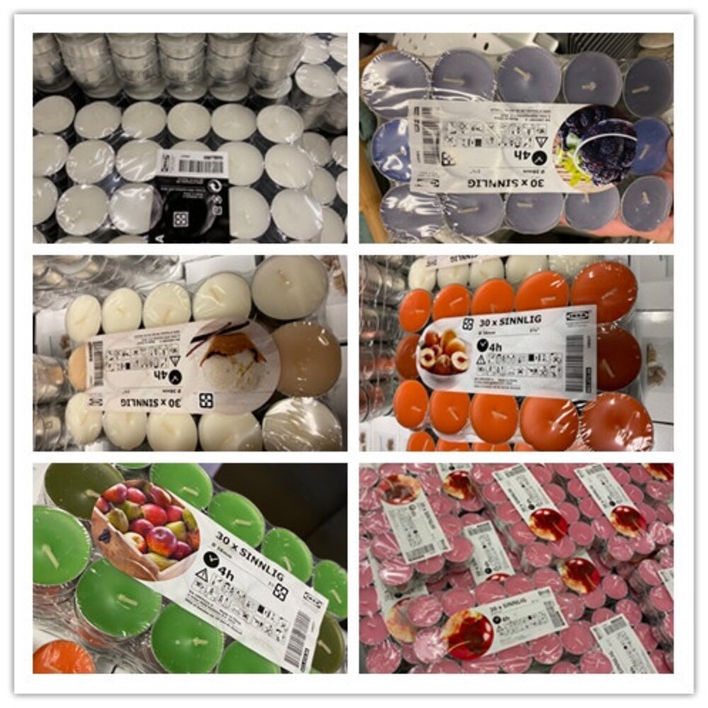 16328981639-IKEA 蠟燭系列  多種香味 芳香小蠟燭 氣氛蠟燭香氛30入