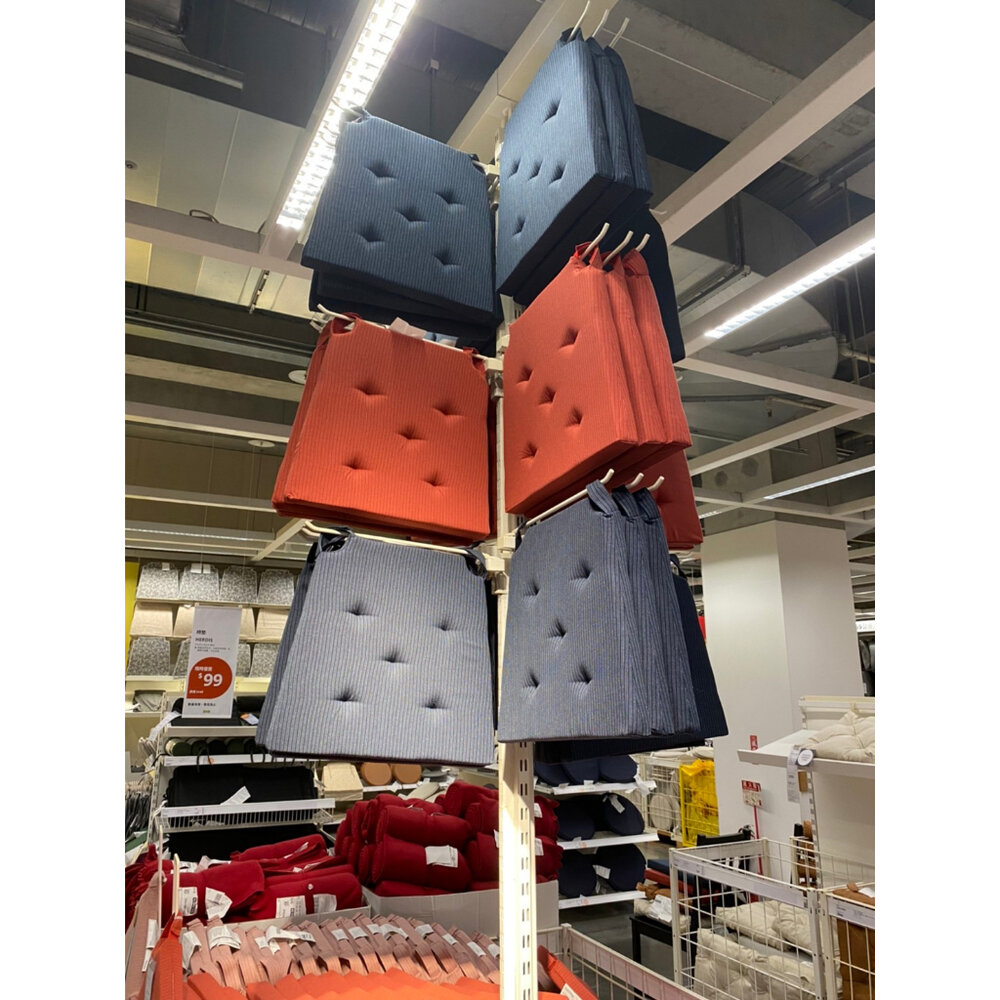 JUSTINA 椅墊 / 坐墊 灰色 42/35x40x4公分 簡約風格 辦公椅墊 居家美學 舒適透氣-圖片-1