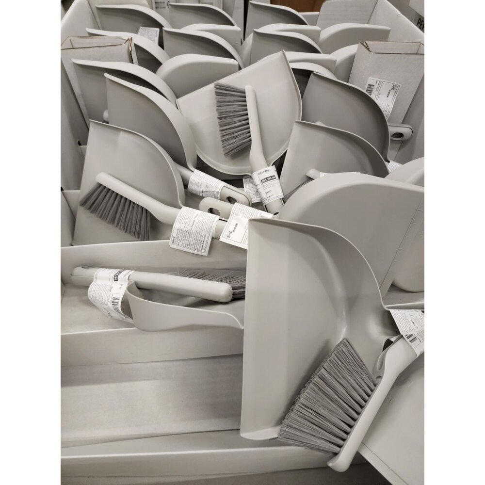 20345203517-IKEA PEPPRIG 畚箕/刷子, 灰色 居家用品 小掃把