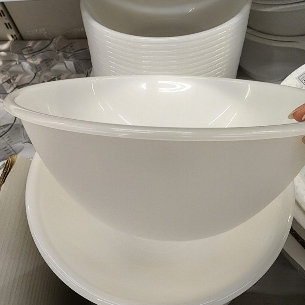 20510840-IKEA FIKADAGS 攪拌碗  白色塑膠